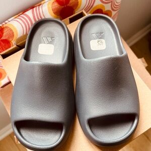 adidas Kids Gray Slide Sandals